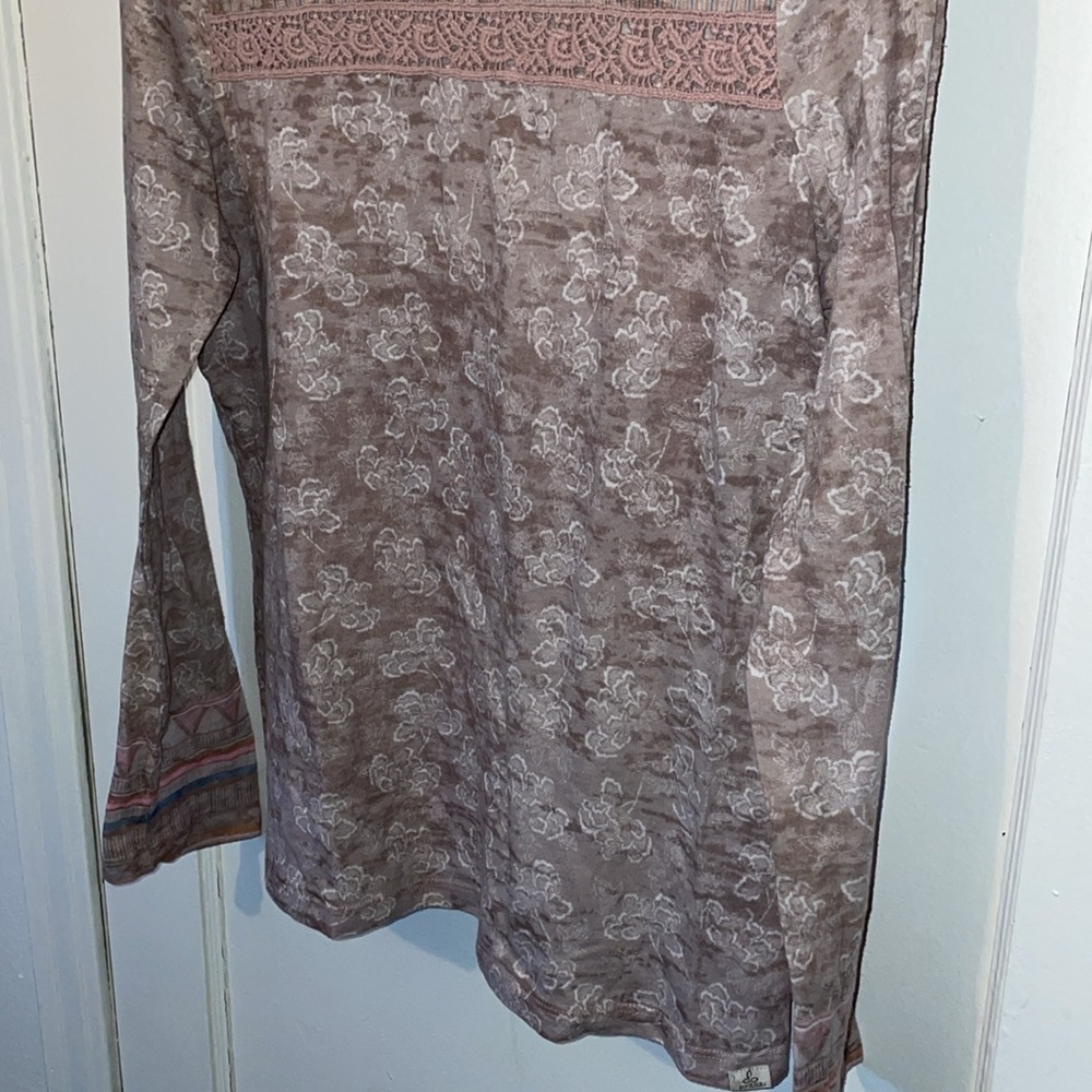 Prana Tilly floral long sleeve crewneck top - Picture 3 of 7